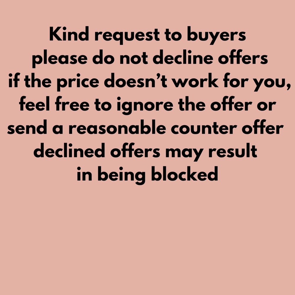 Do not decline offers